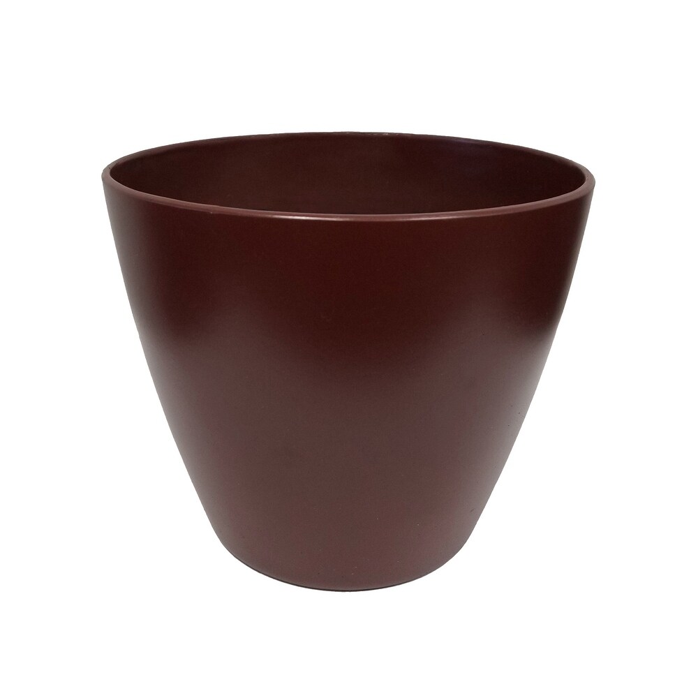 Black Gloss The Your Choice Patio and Indoor Garden 8” Faux Ceramic Planter Pot with Glaze Finish 8 inch Black Gloss The Your Choice Patio and Indoor Garden 8” Faux Ceramic Planter Pot with Glaze Finish 8 inch